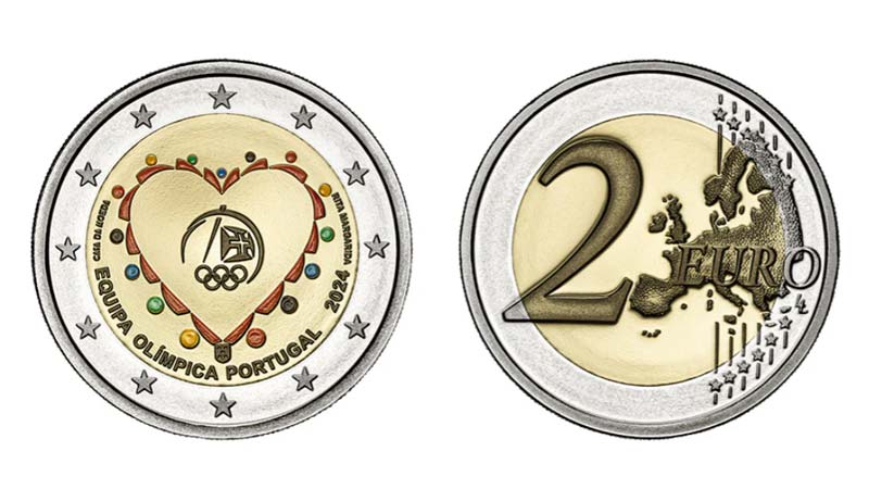 moeda dos Jogos Olímpicos Paris 2024